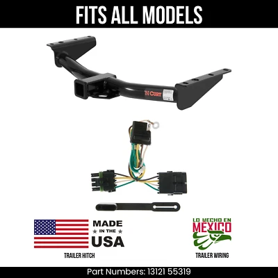 Enganche de remolque para GMC Yukon 92-99 + cableado de 4 vías para todos los modelos Curt 13121 55319 Foto 1 de 4