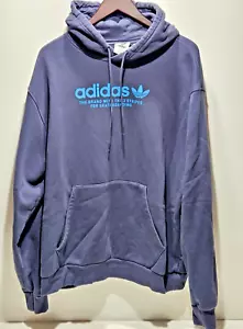 Adidas Sweatshirt Hoodie Blau Skateboarding 3 Streifen Pullover Herren Gr. XL - Bild 1 von 7