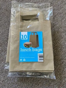 10 Paper Lunch Bags - Picture 1 of 2