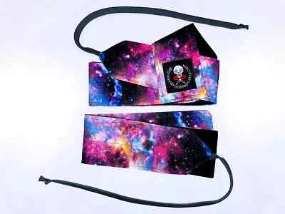 Muñequeras Space Galaxy para CrossFit, calistenia, gimnasio, levantamiento de pesas Foto 1 de 4