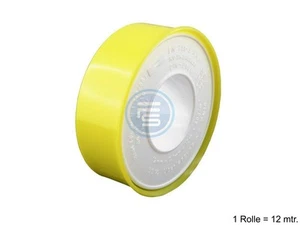 Dichtungsband Teflonband Gewindedichtung PTFE-Dichtband für Wasser Druckluft Gas - Bild 1 von 1