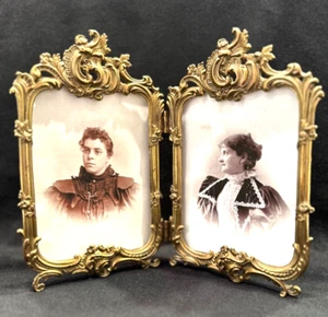 DOUBLE FRENCH FRAME WITH ELEGANT DETAILS EA., FRAME IS 5" X 8 1/4 " - Bild 1 von 10