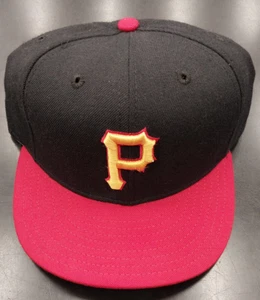 Pittsburgh Pirates 2007-2008 Alternate Red Bill New Era 5950 Fitted Hat - Picture 1 of 5
