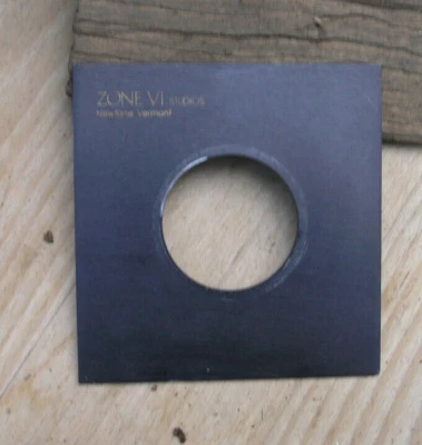 Zone VI  copal 1 metal  lens board panel with 41.9mm hole 98x95 - Image 1 of 3