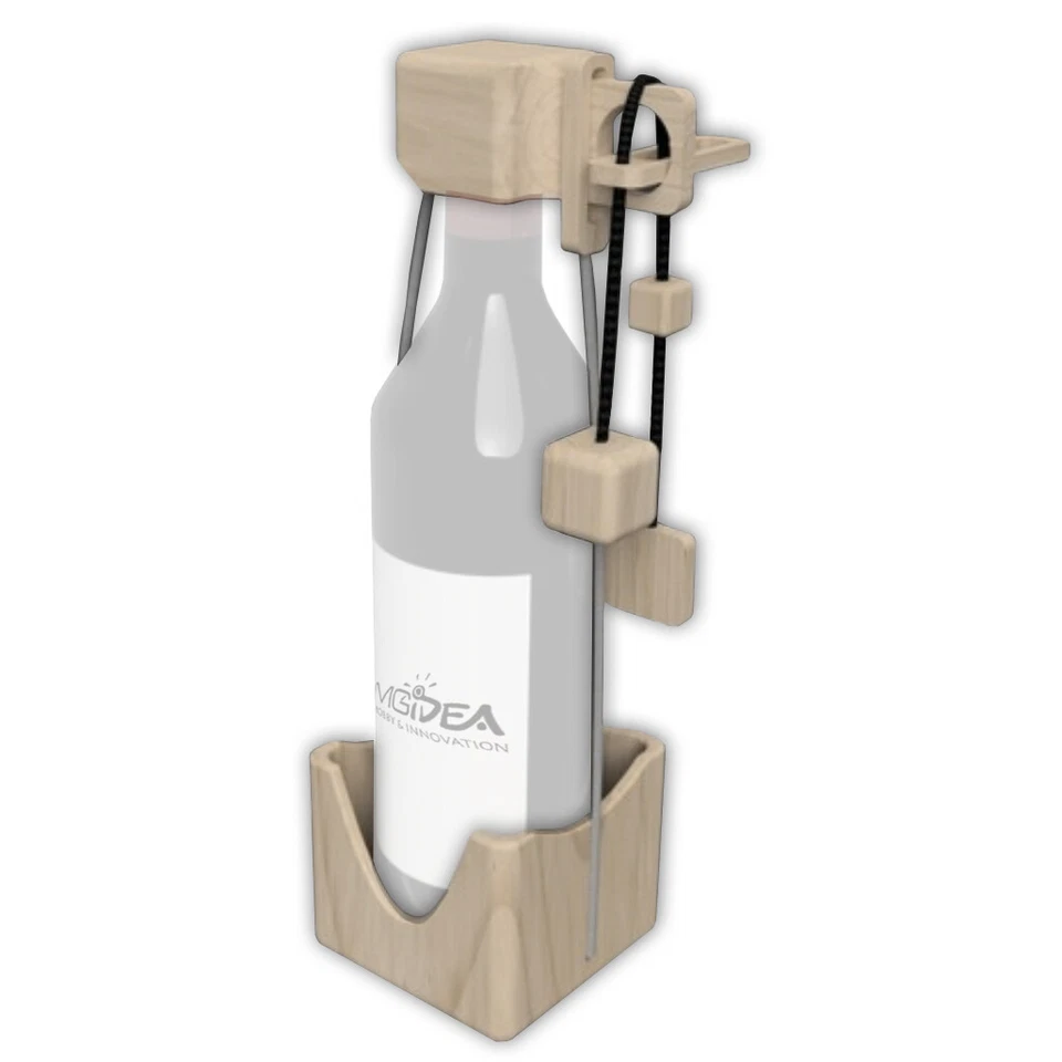 ROMPICAPO BOTTIGLIA VINO GIOCO RUOLO PORTABOTTIGLIE WINE STAMPA 3D PLA PUZZLE - Immagine 1 di 3