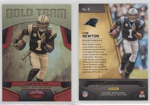 2016 Certified Gold Team Mirror Red /99 Cam Newton #8