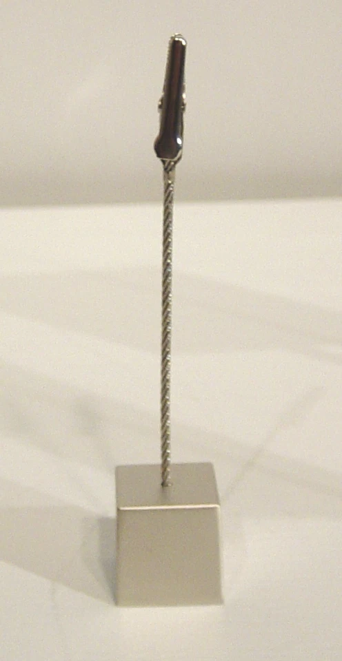 Memohalter,Memoclip,Kartenhalter,Notizhalter, Metall silber,"Cube" - 3 Stück - Bild 1 von 1