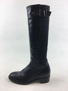 Aquatalia wetterfeste hohe Reitstiefel Damen Größe 5, schwarzes Leder 3464 - Bild 1 von 7