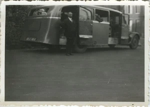 PHOTO ANCIENNE - VINTAGE SNAPSHOT - TRANSPORT AUTOCAR AUTOBUS BUS CAR VOYAGE - Foto 1 di 1