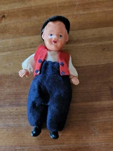 Vintage Edi Erich Dittmann Celluloid Miniature Doll Germany Moveable Limbs - Picture 1 of 7
