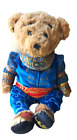 Sweet Collectable DISNEY Aladdin Genie Brown Bear - signed - Blue Outfit -16"