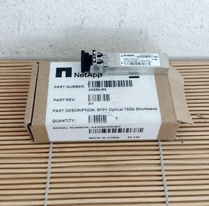 Neu NetApp X6589-R6 10GB ETHERNET OPTICAL SFP+ Transceiver 10GBE New Open Box - Bild 1 von 1