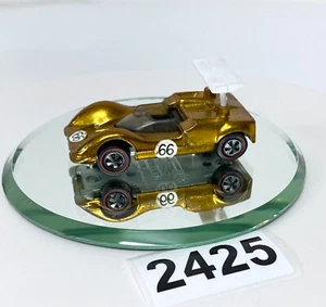 Hot Wheels Vintage 1968 Redline GOLD Chaparral 2G - Mattel - Nice Car Original - Picture 1 of 2