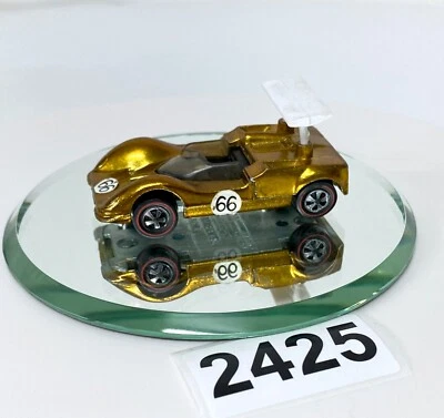 Hot Wheels Vintage 1968 Redline GOLD Chaparral 2G - Mattel - Nice Car Original - Image 1 of 2