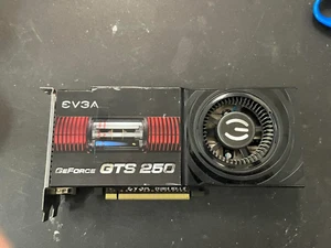 EVGA GeForce GTS 250 512MB PCI-E x16 GPU Video Graphics Card - Picture 1 of 8