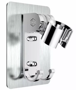 Self-adhesive Handheld Shower Head Holder Adjustable Wall Mount Shower Bracket - Picture 1 of 12