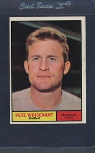 1961 Topps #201 Pete Whisenant Twins EX *7557