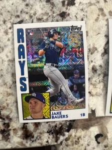 2019 TOPPS 1984 35TH SILVER MOJO RC CARD TAMPA BAY RAYS JAKE BAUERS #T84-25 - Picture 1 of 1