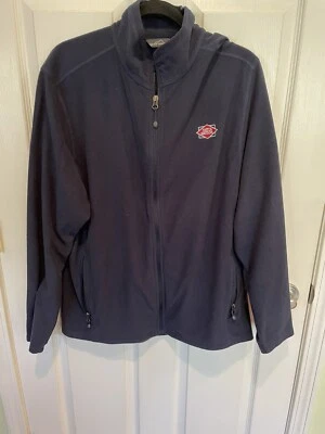 Dietz & Watson Sausage And Frank’s Fleece Jacket Navy Blue XL Eddie Bauer - Image 1 of 4