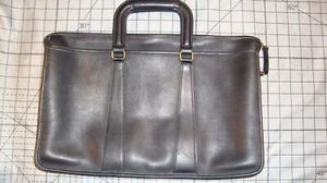 Bolso de cuero para computadora portátil/maletín Coach vintage para hombre modelo K6C 5282 negro - Imagen 1 de 14