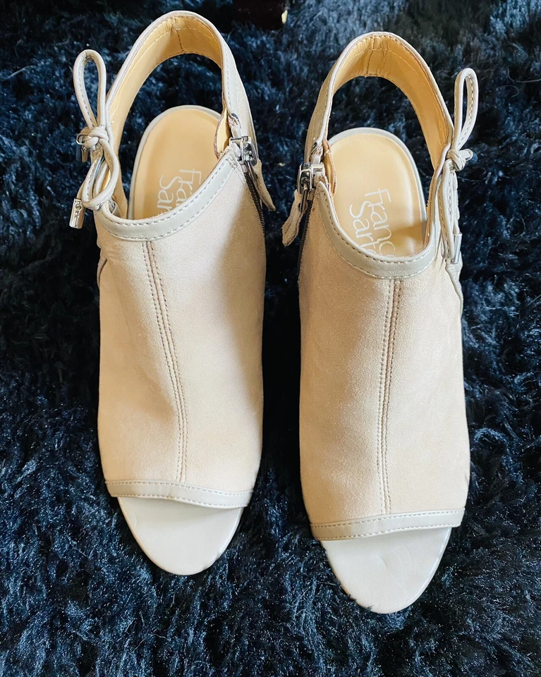 Botines Franco Sarto Peep-Toe Talla 7 Foto 1 de 4