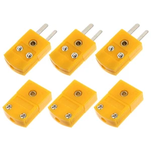 6 Pcs Thermocouple Junction Electrical Cable Connector Plug Adapter - Picture 1 of 12