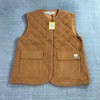 LF MARKEY Jacket Womens 2 Flint WaistCoat Vest Quilted Barn Beige Casul Ladies - Image 1 of 4