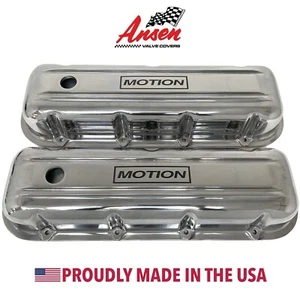 Big Block Chevy Motion Polished Valve Covers, Smooth Top - Ansen USA - Bild 1 von 7
