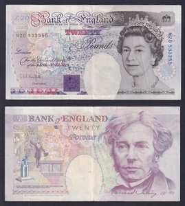 Banconota Regno Unito 20 pounds (1991-1993) P.-384b SPL/XF - Imagen 1 de 1