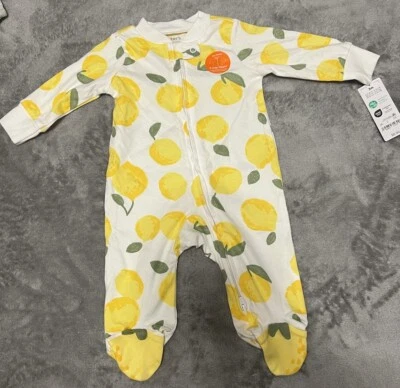 Pijama con patas Carter’s Lemons para bebé 3 meses Foto 1 de 4