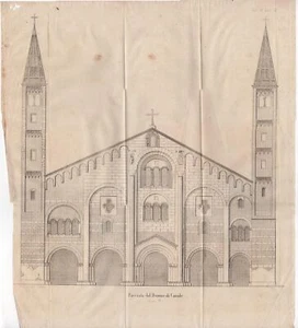 Breve storia del Duomo di Casale (Casal Monferrato) 1861 Giornale dell'Ingegnere - Bild 1 von 3