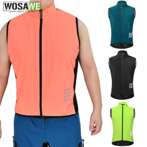 WOSAWE Cycling Vest MTB Gilet Mountain Road Bike Vest Sleeveless Jersey Riding - Picture 1 of 14