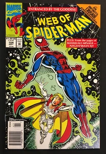 Web of Spider-man 104 KEY Cameo ALPHA FLIGHT Infinity Crusade Moon Knight V 1 - Picture 1 of 2