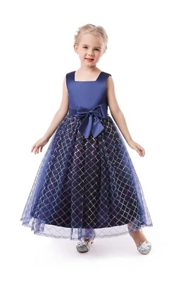 ELSA & ANNA® Girl Formal Ball Gown Wedding Bridesmaid Prom Party Dress XA2022-1 - Image 1 of 4