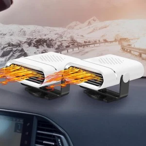 2 x Car Heater 12V 150W Electric Heating Cooling Fan Defogger Defroster Demister - Picture 1 of 11