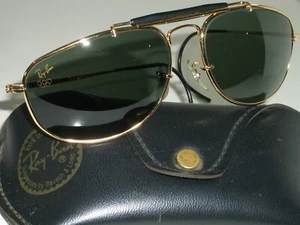VINTAGE B&L RAY BAN W1077 1992 OLYMPIC GAMES G15 UV AVIATOR WRAPS SUNGLASSES - Picture 1 of 11