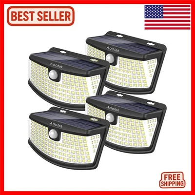 Luxurious Solar Motion Sensor Lights - 120 LEDs with 270° Wide Angle for Enha... - Image 1 of 4