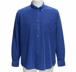 Pendleton Wayne Shirt Mens XXL Blue Corduroy Button Front Long Sleeve Casual - Picture 1 of 12