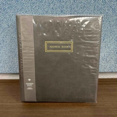 Libreta de direcciones tradicional Hallmark cuero simulado encuadernado en anillas secciones divididas Foto 1 de 4