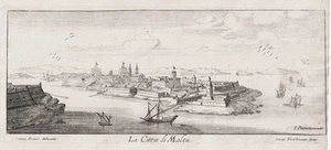 Malta La Valletta mapa Peeters Vorstermann grabado grabado grabado en cobre 1680 - Imagen 1 de 1