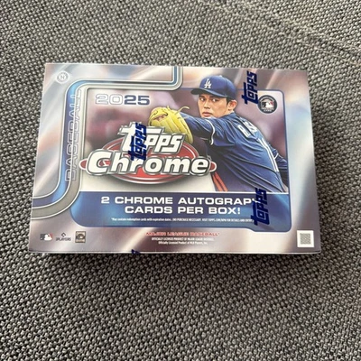 2025 Topps Chrome Baseball Breaker's Delight Factory Sealed Hobby Card Box - Image 1 of 2