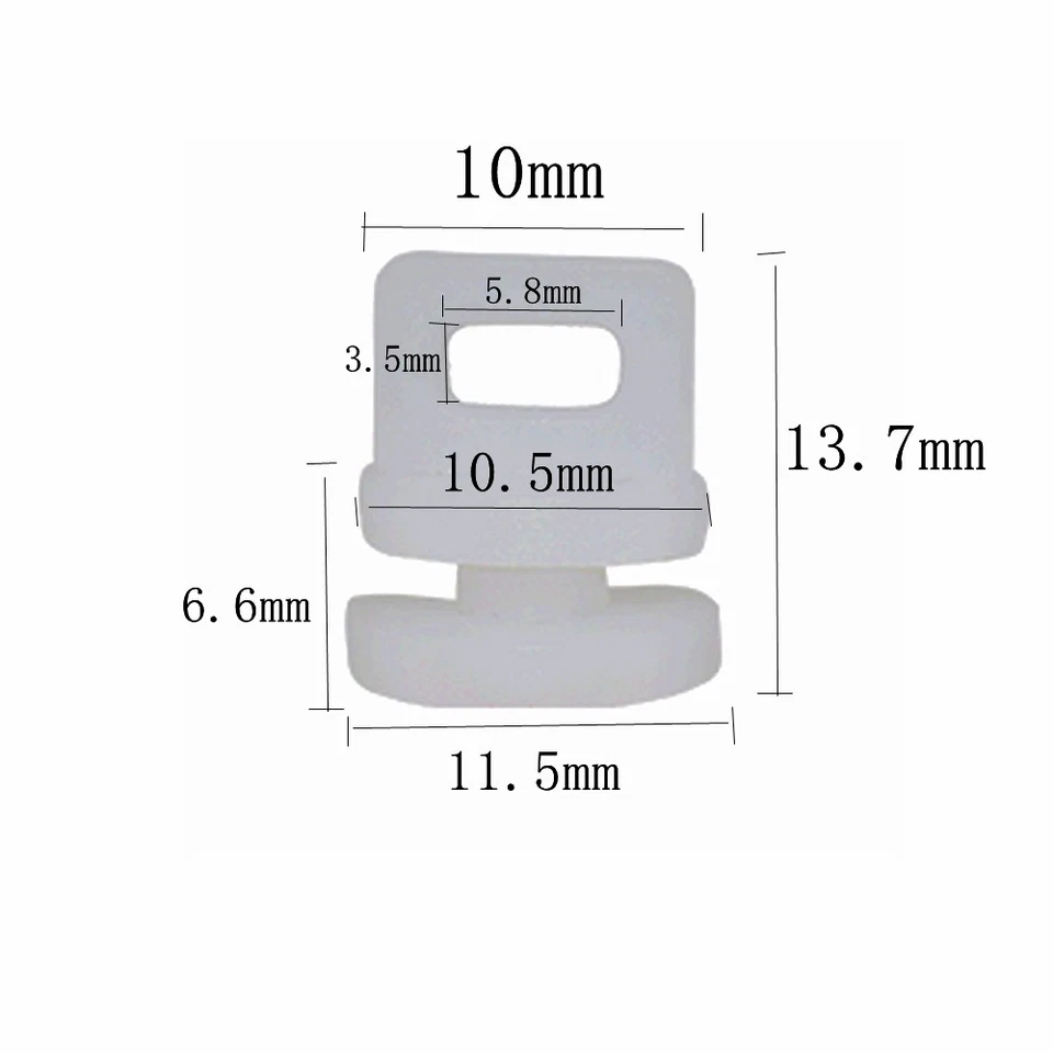 Ganchos de riel de cortina de nailon 50 un. corredor para cámper furgoneta autocaravana caravana barco