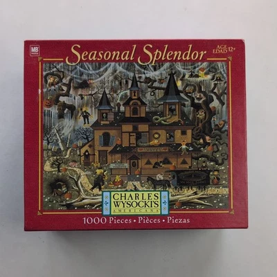 Charles Wysocki Seasonal Splendor Sweetheart Hotel Halloween 1000 Piece Puzzle - Image 1 of 4