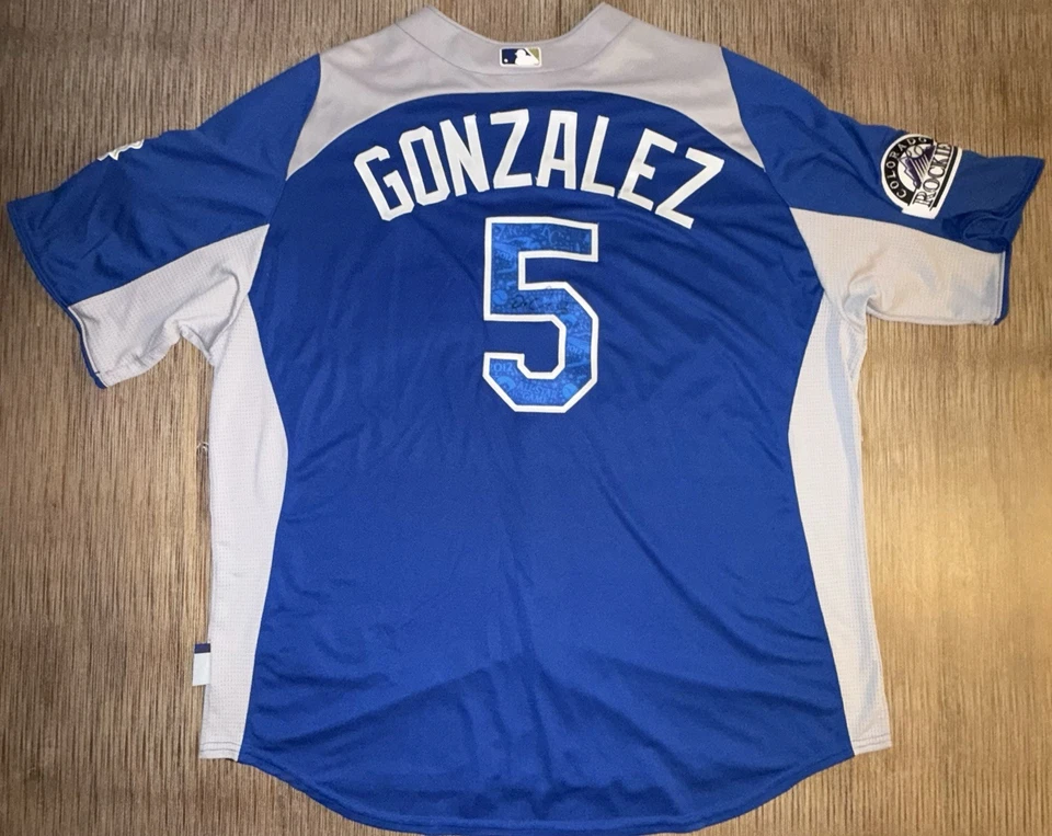 Carlos Gonzalez Autographed 2012 All-Star Game Jersey Size: 2XL Colorado Rockies - Image 1 of 4