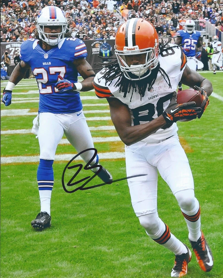 Cleveland Browns #80 Travis Benjamin Firmado Autografiado 8x10 Foto Certificado de Autenticidad! ¡PRUEBA! Foto 1 de 1