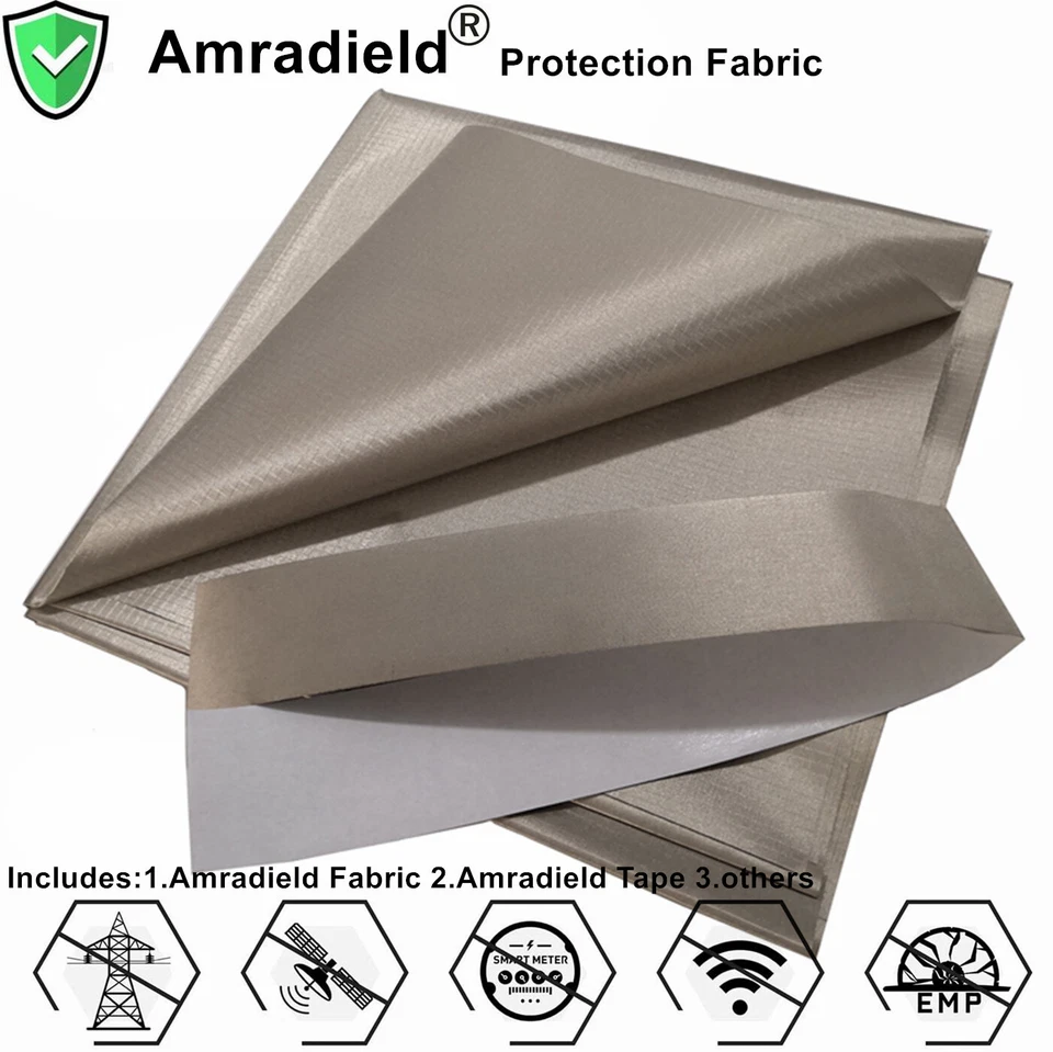 Faraday Protection Fabric EMF Blocking Ripstop Magnetic RF EMI Shielding Cloth - Image 1 of 4