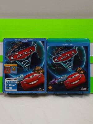 CARS 2 DISNEY PIXAR OWEN WILSON LARRY THE CABLE GUY 2-DISC DVD & BLU RAY - Image 1 of 3