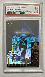 1996 Collector's Choice Int'l Spanish Jordan's Journal #J3 Michael Jordan PSA 7 - Imagen 1 de 7