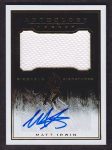 2015-16 Panini Anthology Sizeable Signatures Matt Irwin Auto Jersey 008/299