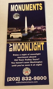 Monuments By Moonlight Brochure Washington DC BR15 - Picture 1 of 2